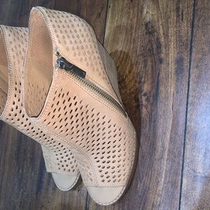 Tan booties